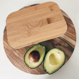 Lunchbox mit Holzdeckel Smiley